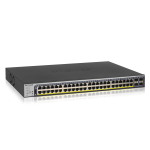 NETGEAR Smart GS752TP - Switch - L3 Lite - intelligente - 8 x 10/100/1000 (PoE+) + 40 x 10/100/1000 (PoE) + 4 x SFP - desktop, montabile su rack - PoE+ (384 W)