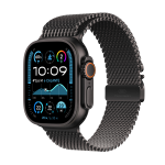 Apple Watch Ultra 2 - 49 mm - nero titanio - smartwatch con bracciale milanese - dimensione della fascia: L - 64 GB - LTE, Wi-Fi 4, UWB, Bluetooth - 4G - 61.8 g