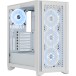 Corsair iCUE 4000D RGB, Mid Tower Vetro Temperato No-Power minITX/mATX/ATX/E-ATX