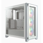 Corsair iCUE 4000X Middle Tower Vetro Temperato No-Power minITX/mATX/ATX Bianco
