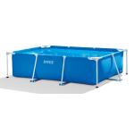INTEX PISCINA RECTANGULAR FRAMEQUADRATA BLU 220x150x60CM 28270