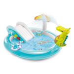 INTEX PLAY CENTER ALLIGATORE CON SPRUZZINO 2+ MAX54KG 201x170x84 57165