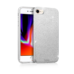 CUST. TPU GLITTER PER APPLE IPH SE 2022 5G / SE 2020 SILVER