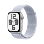 Apple Watch SE GPS 44mm Argento Cassa Alluminio con Cinturino Sport Loop Nuvola Blu