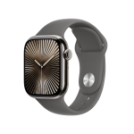 Apple Watch Series 10 GPS + Cellular 42mm Cassa Titanio Naturale con Stone Grey Sport Band - S/M