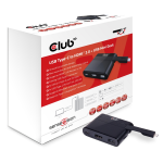 Club3D Mini Dock USB Type-C to HDMI2.0/USB2.0/Type-C Nero