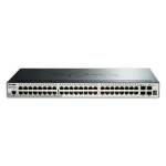D-Link SmartPro DGS-1510-52X - Switch - L3 - gestito - 48 x 10/100/1000 + 4 x 10 Gigabit SFP+ - desktop, montabile su rack