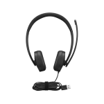 Lenovo Gen 2 - Cuffie con microfono - over ear - cablato - USB-A - nero