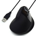 MOUSE USB ERGONOMICO IMPUGNATURA VERT.
