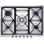 SMEG PIANO COTTURA INCASSO GAS 5 ZONE 70/75CM INOX SE70SGH-5