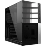 Geometric Future Caliburn Case Mid Tower No-Power Vetro Temperato minITX/mATX/ATX/E-ATX Nero e Argento
