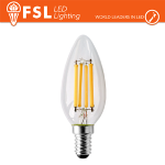 LUCE NATURALE - 4000K LAMPADA FILAMENTO OLIVA - 4W 4000K E14