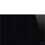 SMEG PIANO COTTURA INCASSO INDUZIONE 70/75M 4 ZONE NERO SIB2741D
