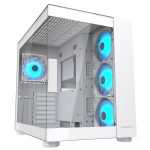 COUGAR FV150 WHITE RGB CASE MIDI TOWER VETRO TEMPRATO NO-POWER ATX/MATX/MINI-ITX