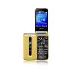 CELLULARE BRONDI PRESIDENT 3" GSM ULTRA SOTTILE CARATTERI GRANDI DUAL SIM GOLD ITALIA SENIOR PHONE