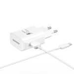 CARICABATTERIE EP-TA20EWE SAMSUNG CHARGER 2 Ah USB WHITE + CAVO USB-C 15W