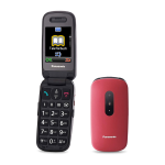 CELLULARE PANASONIC 2.4" EASY PHONE RED SENIOR PHONE ITALIA KX-TU446EXR