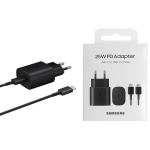 SAMSUNG TRAVEL CHARGER 25W + CAVO USB TYPE-C TO TYPE-C BLACK EP-TA800XBEGWW