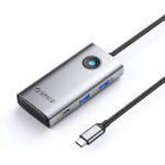 Orico PW11-6PC25R Docking Station USB-C to USB/USB-C/HDMI/RJ45 Grigio
