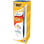 BIC ATLANTIS SOFT PENNA A SFERA INCHIOSTRO BLU PUNTA AD AGO CONF 12 Pz.