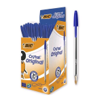 BIC CRISTAL PENNA A SFERA PUNTA MEDIA COLORE BLU CONF. 50 PZ.