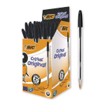 BIC CRISTAL PENNA A SFERA PUNTA MEDIA COLORE NERO CONF. 50 PZ.