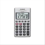 CASIO HL-820VA CALCOLATRICE TASCABILE 8 CIFRE ALIMENTAZIONE BATTERIA COLORE GRIGIO