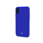 CELLY APPLE iPHONE X COVER IN SILICONE SOFT-TOUCH COLORE BLU