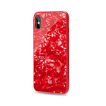 CELLY APPLE iPHONE X COVER IN TPU CON LATI ANTISCIVOLO STAMPA MADRE PERLA RED
