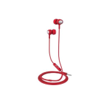 CELLY EAR AURICOLARI CON CAVO PIATTO JACK 3.5 MM ROSSO