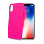 CELLY iPHONE X/XS COVER SHOCK IN TPU SOFT TOUCH COLORE ROSA