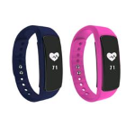 SMARTWATCH NGM FIT BAND FITNESS WATER RESISTANT IP 67 BLUE/PINK