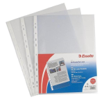 ESSELTE COPY SAFE DELUX BUSTE IN PP CON FORATURA UNIVERSALE LUCIDO CM 22X30 TRASPARENTE CONF 100 Pz.