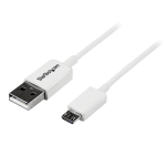 STARTECH CAVO MICRO USB 2.0 Micro-USB Tipo B (M) a USB (M) 1 MT BIANCO