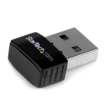 STARTECH USB300WN2X2C ADATTATORE DI RETE WI-FI 2.4GHz 300 Mbps INTERFACCIA USB COLORE NERO