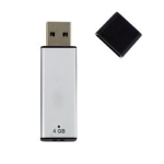 NILOX U2NIL4PPL002 CHIAVETTA USB 2.0 4GB SERIGRAFABILE CONFEZIONE BULK COLORE SILVER