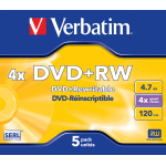 VERBATIM 43229/5 DVD+RW 4.7GB 5Pz.