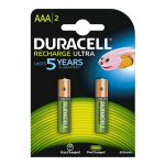 DURACELL DU76 DURALOCK BATTERIE RICARICABILI AAA MINISTILO CONF. 2 Pz.