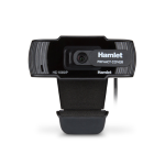 HAMLET HWCAM1080-P WEBCAM FULL HD CON PRIVACY COVER MICROFONO INTEGRATO 30 FM/S 2 MEGAPIXEL USB COLORE NERO