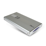 HAMLET HXD2CCUU BOX VUOTO PER HDD SATA-IDE FORMATO 2.5" INTERFACCIA USB 2.0 COLORE SILVER