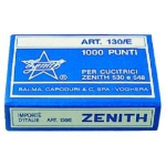 ZENITH PUNTI METALLICI 130/E 6/4 MM ACCIAIO CONFEZIONE 10.000 PUNTI