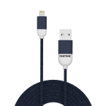 PANTONE LIGHTNING CABLE CAVO USB OUTPUT SUPPORTATO 2,40A 1.5 MT BLU NAVY