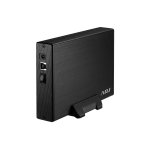 BOX ADJ 3.5" SATA TO USB 3.0 MAX 8TB BK AH612 BOX SLIM CASE ALLUMINIO