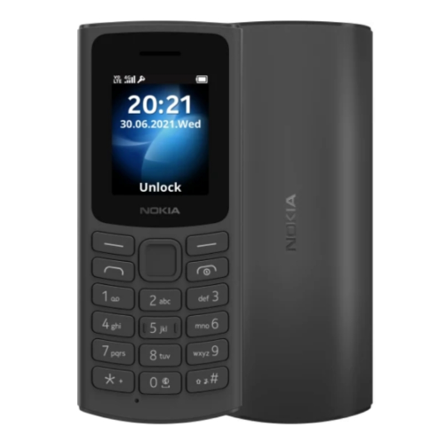 Cellulare Nokia 105 1.8" Dual Sim 4g Black Italia Senior Phone