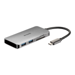 D-LINK DUB-M610 HUB USB-C 6-IN-1 CON HDMI LETTORE CARD E POWER DELIVERY 60W USCITE: HDMI x1, USB 3.0 x2, USB-C x1, SD x1, TF x1, HDMI FINO A 4K, PLUG AND PLAY