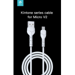 DEVIA KINTONE CAVO MICRO USB 5V 2.1A 1MT CARICA E DATI BIANCO