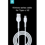 DEVIA KINTONE CAVO TIPO-C 5V 2.1A 1MT CARICA E DATI BIANCO