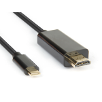 HAMLET CAVO ADATTATORE USB 3.1 TYPE-C A HDMI A 2 MT NERO