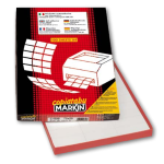 MARKIN CONF 200 ETICHETTE ADESIVE PER CD E DVD DIAMETRO 117,5 mm FORO 17 mm BIANCO