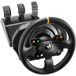 THRUSTMASTER TX RACING WHEEL LEATHER EDITION VOLANTE IN PELLE CUCITA A MANO COMPOSTO DA <TX SERVO BASE+ 3TPA + TM LEAHTER 28 GT WHEEL